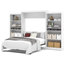 Bestar Pur By Bestar 136 Queen Wall Bed Kit, White