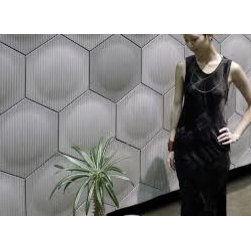 Optic Hex Tessellation in Concrete - Tile