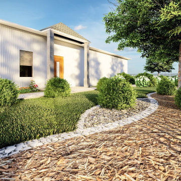 Front Yard Landscape Design in Florida