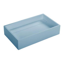 ADM Bathroom Design - ADM Rectangular Countertop Sink, White, 20", Matte White - Bathroom Sinks