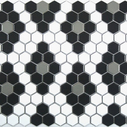 Diamonds Hex Tile Pattern Made to Order at MosaicTile.com - Mosaic Tile