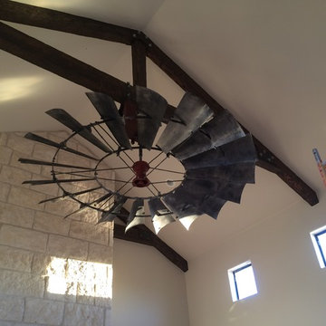 8' Windmill Ceiling Fan- Reproduction Vintage Finish