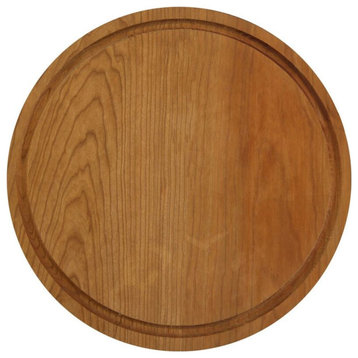 0Delice Cherry Round Cutting Board with Juice Drip Groove