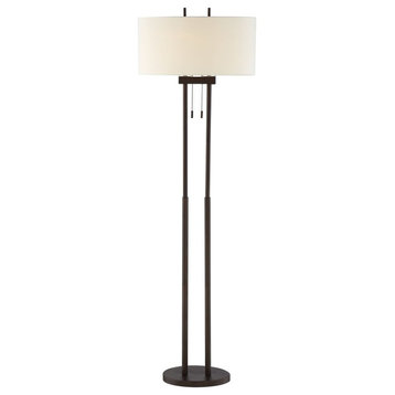 Stylish Design Bronze Twin Pole Floor Lamp