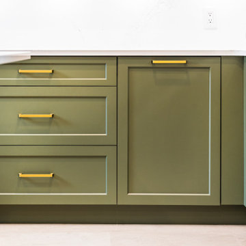 Sage & Cream Two-Tone Kitchen — Burnaby, BC