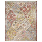 Nourison - Nourison Juniper 9' x 12' Terracotta Multicolor Vintage Indoor Area Rug - Indulge your taste for beauty with this floral Juniper area rug inspired by French country botanical designs. Soft and lovely in transitional tones of terracotta plus blue, green, ivory and rose, this delightful rug brings multi-color interest to your living room, dining room, bedroom or family room, entryway or home office.