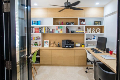 Example of a danish home office design in Singapore