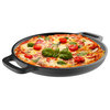 Cast Iron Pizza Pan 14" Preseasoned Skillet for Cooking, Baking, and Grilling, 13.25"
