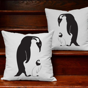 RoomCraft "Penguin Silhouette" Bedding and Room Decorations