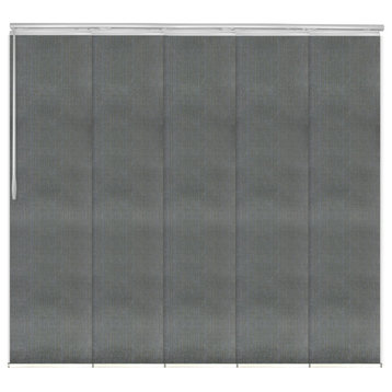 Stormy 5-Panel Track Extendable Vertical Blinds 58-110"W