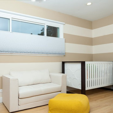 Nursery with Applause blackout top-down/bottom-up honeycomb shades