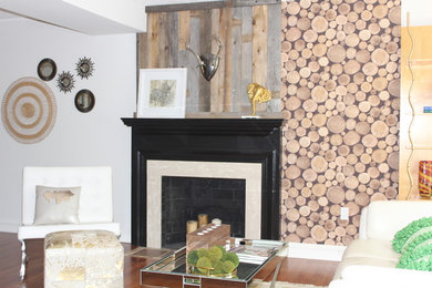 Inspiration for an eclectic living room remodel in Toronto