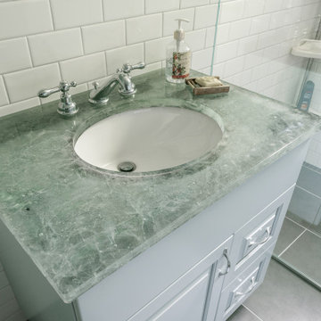 Recycled Shower Glass Vanity Top