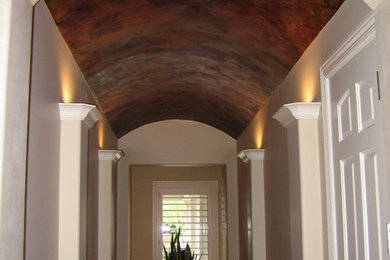 Example of a large classic hallway design in Omaha