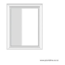 Eleganza 70x90 Wall Mirror White - Bathroom Fixtures