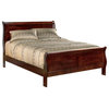 Alisdair California King Sleigh Bed in Dark Brown FedEx/UPS