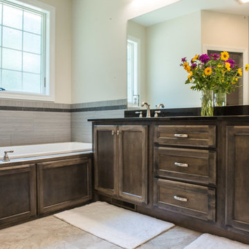 Double Bowl Vanity & Walk-in Shower
