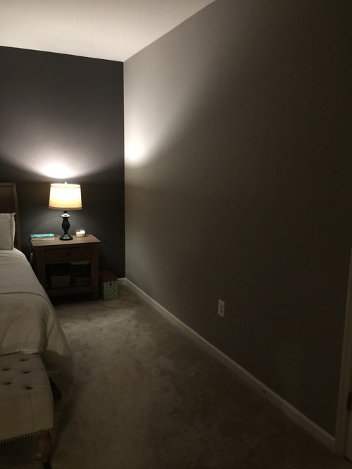 Big blank wall in bedroom