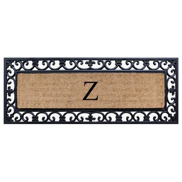 First Impression Hand Crafted Myla Monogrammed Large Entry Doormat, 18"x48", Z