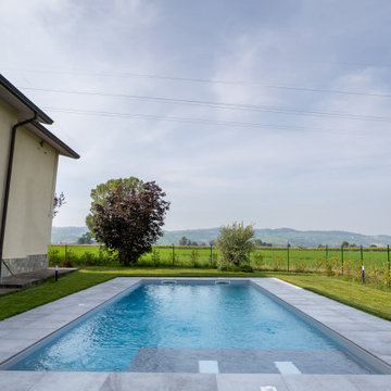 Villa SM | Realizzazione nuova piscina esterna con portico
