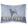 Portuguese Water Dog Welcome Fabric Standard Pillowcase