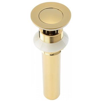 Sink Drain PVD Brass Pop-Up With Overflow Renovators Supply