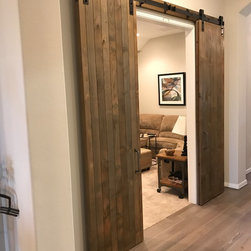Skinny Slat Chevron Doors - Interior Doors