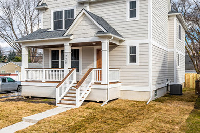 Arts and crafts exterior home photo in Detroit