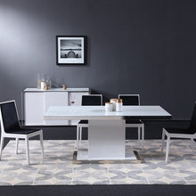 Modern Leatherette High Gloss Finish Dining Collection