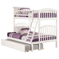 Eco-Friendly Twin Over Full Bunk Bed With Trundle