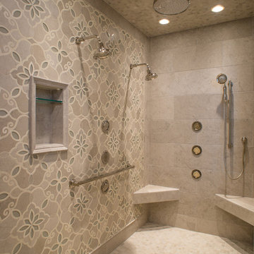 Superior master suite bath and dressing rooms