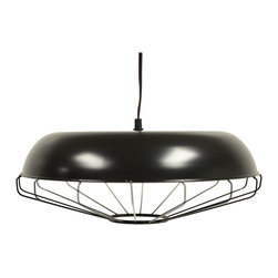 Decor Therapy - Decor Therapy 1-Light Caged Pendant, Bronze - Pendant Lighting