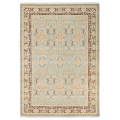 Shop Taftan Border 10 Ft Runner Rug Gray & Multicolor, Indoor Rugs