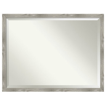 Dove Greywash Square Beveled Wall Mirror - 42.5 x 32.5 in.