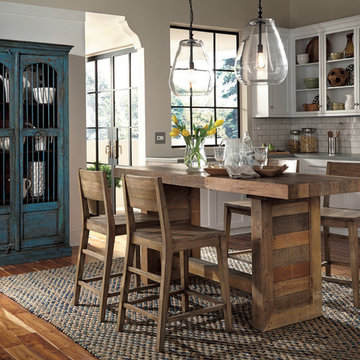 Norman Reclaimed Pine 77” Gathering Table Distressed Natural