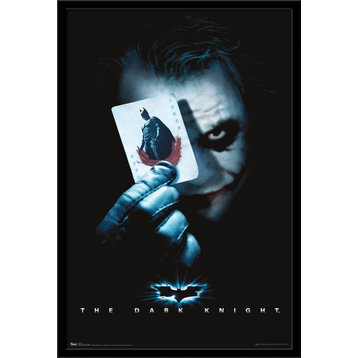 Dark Knight Joker Dark Poster, Black Framed Version