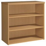 OSP Home Furnishings - Denmark 3-Shelf Bookcase, Natural Finish - Keep your workspace clean and organized with a quintessential 3-shelf bookcase. Arrange books and binders within easy reach. Ideal open storage for office supplies and accessories. 14" deep shelves are ample for larger volumes and display pieces. Enjoy simple assembly with Lockdowel� fastening system, which is invisible, creating a tight joint and a finished look, designed to simply slide components into place for quick, sturdy assembly every time.