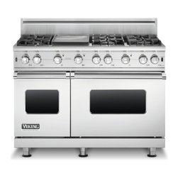 Viking 48" Pro-style Gas Range, Stainless Steel Natural Gas | VGCC5486GSS - Gas Ranges And Electric Ranges