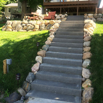 Bluestone Stairs & Boulder Walls