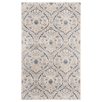 Safavieh Brentwood Collection BNT860 Rug, Light Grey/Blue, 4'x6'