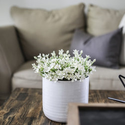 Spacious open floor plan Living & Dining - Artificial Flower Arrangements