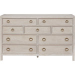 Universal Furniture - Universal Furniture Getaway Coastal Living Dresser - The Getaway Dresser is functional style at its finest, featuring nine spacious drawers accented with sleek gold ring pulls.
