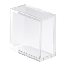 Cyan 6X6 Square Acrylic Pedestal 01833, Clear