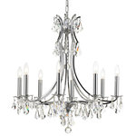Crystorama - Cedar 8 Light Chandelier, Clear Swarovski Strass - This 8 light Chandelier from the Cedar collection by Crystorama will enhance your home with a perfect mix of form and function. The features include a Polished Chrome finish applied by experts.