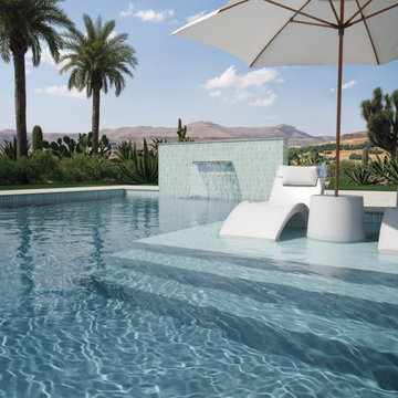 Porcelain Pool Tile Designs