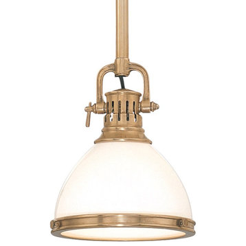 Hudson Valley Lighting 2621 Randolph 1 Light 7"W Mini Pendant - Aged Brass