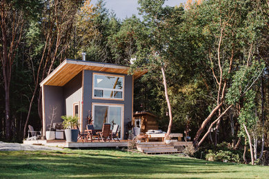 Inspiration for a rustic exterior home remodel in Vancouver