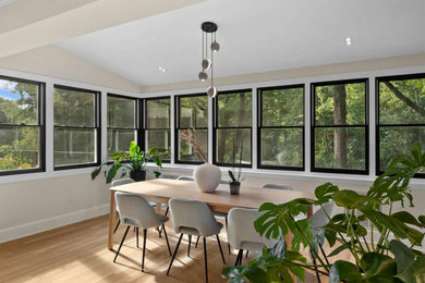 Inspiration for a modern dining room remodel in DC Metro