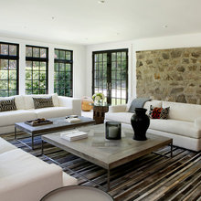 Interior stone walls