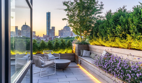 Patio of the Week: Boston Skyline Views From a Modern Roof Deck